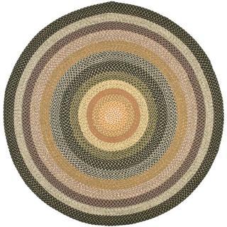 Safavieh Hand-woven Indoor/Outdoor Reversible Multicolor Braided Rug (8' Round)