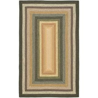 Safavieh Hand-woven Indoor/Outdoor Reversible Multicolor Braided Rug (9' x 12')