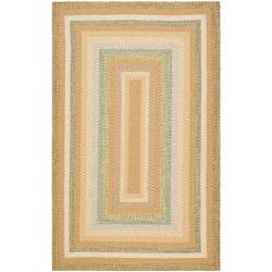 Safavieh Hand-woven Country Living Reversible Tan Braided Rug (4' x 6')
