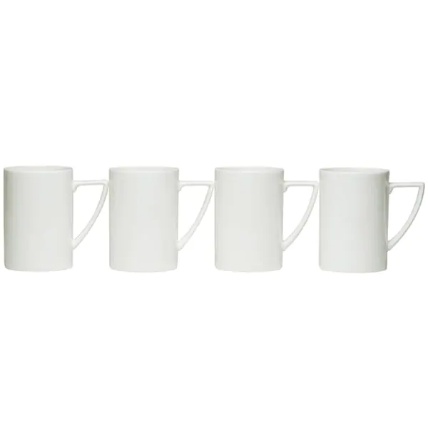 Red Vanilla Extreme White Mugs (Set of 4)