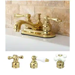 Link to Restoration Polished Brass 4-inch Center Bathroom Faucet Similar Items in Sinks