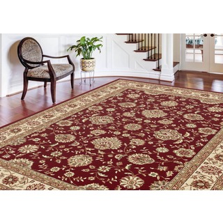 Alise Red Abstract Rug (5' x 7')