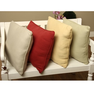 Diamond Matelasse 18-inch Throw Pillows (Set of 2)
