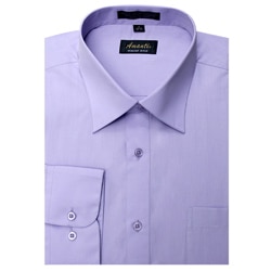Men's Lavender Wrinkle-free Dress Shirt