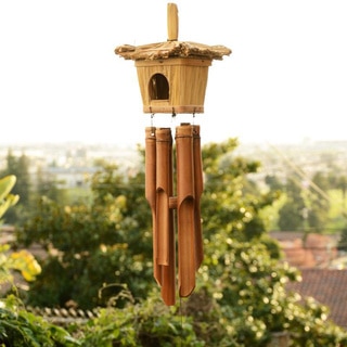 Handmade Bamboo Wind Chime Bird House (Indonesia)