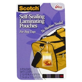 3M Self Sealing Laminating Bag Tags (Pack of 5)
