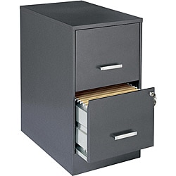Office Designs Metallic Charcoal-colored 2-drawer Steel File Cabinet