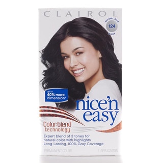 Clairol Nice 'n Easy #124 Blue Black Hair Color (Pack of 4)