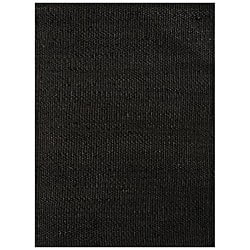 Hand-woven Black Jute Rug (8' x 11')