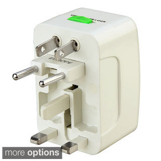 INSTEN White Worldwide Travel Charger Adapter Plug