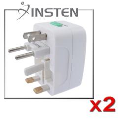 INSTEN Worldwide Travel Charger Adapter Plug (Pack of 2)
