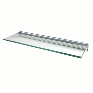 Glacier 36x12-inch Clear Glass Shelf Kits (Pack of 4)