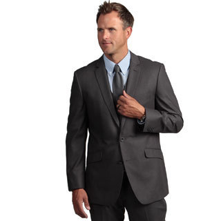 Kenneth Cole Reaction Men's Slim-fit Grey Suit Separate Coat