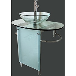 Kokols 30-inch Vessel Sink Pedestal Bathroom Vanity