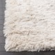 Safavieh Handmade Silken Glam Paris Shag Ivory Rug (4' x 6') - Thumbnail 1
