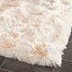Safavieh Handmade Silken Glam Paris Shag Ivory Rug (4' x 6') - Thumbnail 5