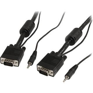 StarTech.com 50 ft Coax High Resolution Monitor VGA Cable with Audio