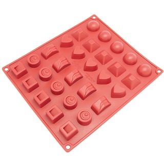 Freshware 30-cavity Silicone Chocolate, Jelly and Candy Mold