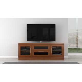 Transitional 70-inch Light Cherry Entertainment Console
