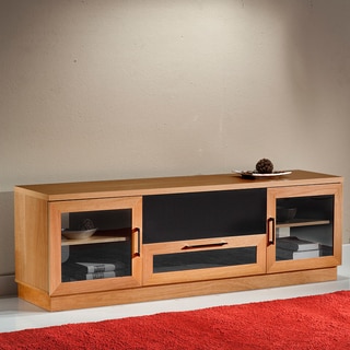 Contemporary 70-in Natural Cherry TV and Entertainment Console