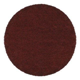 Manhattan Tweed Red/ Brown Shag Rug (6' Round)