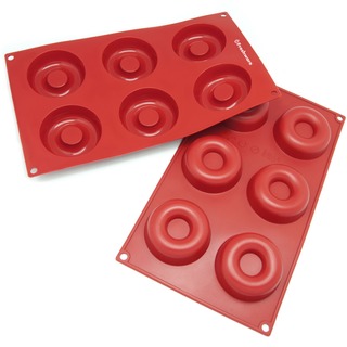 Freshware 6-cavity Savarin and Donut Silicone Mold/ Baking Pans (Pack of 2)
