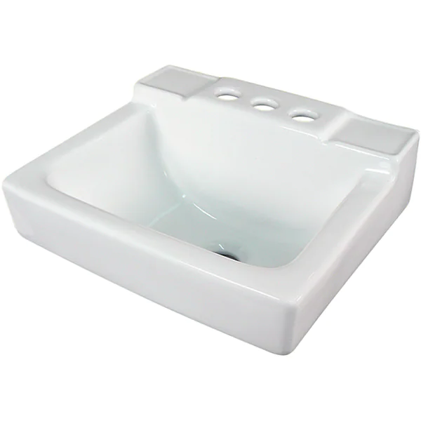 Fine Fixtures Ceramic 14-inch Small White Wallmount Sink - 14" x 12". Opens flyout.
