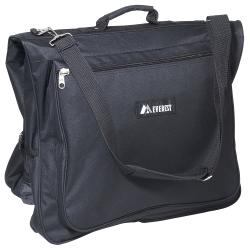Everest Black 44-inch 600-denier Polyester Convenient Garment Bag