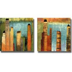 KC Woolf 'Project 6, #1 and #2' 2-piece Canvas Art Set