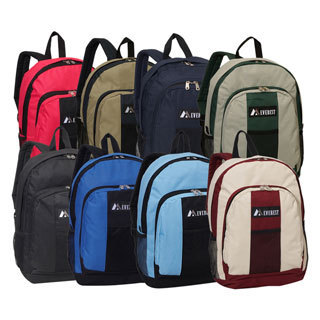 Everest 17-inch Two-tone 600 Denier Polyester Fabric Backpack