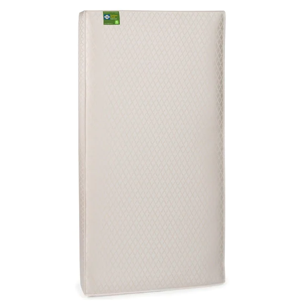 Sealy Soybean Plush Foam-core Crib Mattress with Waterproof Cover - Gold