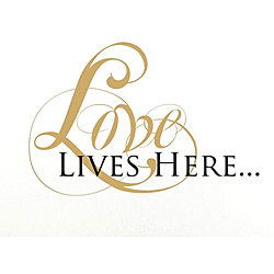 Vinyl Attraction 'Love Lives Here' Vinyl Wall Decal
