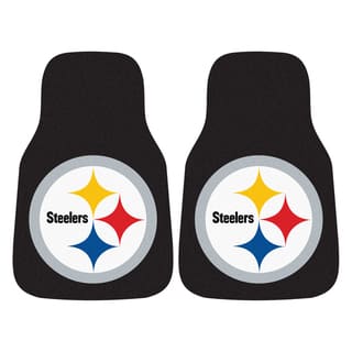 Fanmats Pittsburgh Steelers 2-piece Carpeted Nylon Car Mats