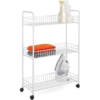 Honey Can Do CRT-01149 White 3-tier Rolling Cart