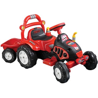 Ride On Toy Tractor & Trailer, Battery Powered Ride On Toy by Lil Rider  Ride On Toys for Boys & Girls