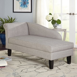Simple Living Chaise Lounge with Storage Compartment