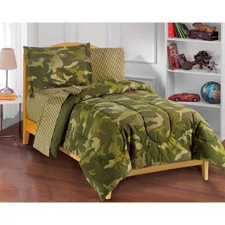 Dream Factory Geo Camo Full-size 7-piece Bed in a Bag with Sheet Set