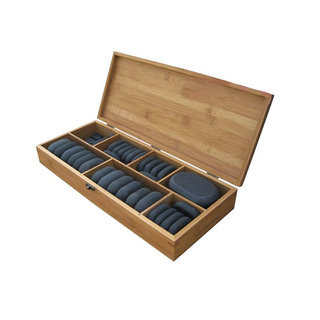 Basalt Lava 40-piece Hot Stone Massage Stones Boxed Kit
