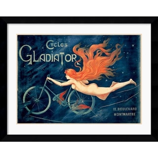 Georges Massias 'Cycles Gladiator' 37 x 28-inch Framed Art Print