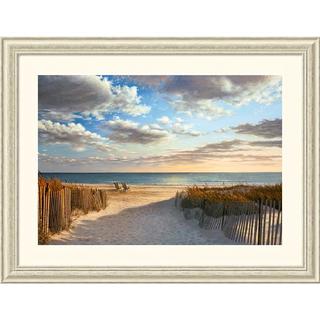 Daniel Pollera 'Sunset Beach' 44 x 34-inch Framed Art Print
