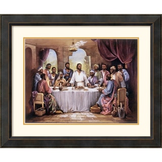 Quintana 'The Last Supper' 34 x 28-inch Framed Art Print