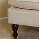Creme Tufted Fabric Ottoman by Christopher Knight Home