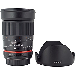 Rokinon 35mm f/1.4 Wide Angle Lens for Nikon Cameras