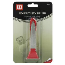 Wilson W313 Casula Red Plastic Golf Utility Brush (Five-inches Long)