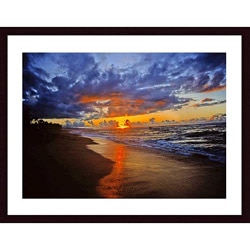 John K. Nakata 'Sunset Beach' Framed Art Print