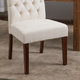 Tall Natural Tufted Fabric Dining Chair (Set of 2) by Christopher Knight Home