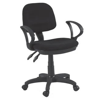 Martin Vesuvio Adjustable-height Contoured Desk Chair in Black