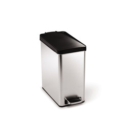 simplehuman 2.6-gal Brushed Stainless Steel Pedal Trash Can