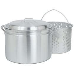 Bayou Classic 24-quart Steam/ Boil/ Fry Pot with Steamer Basket
