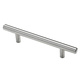 GlideRite 6-inch Solid Stainless Steel Finished Smooth Cabinet Bar Pulls (Case of 25)